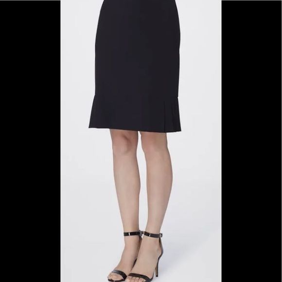 Tahari Arthur Levine Womens Skirt, Black Pencil Lined Straight Career in… - Picture 3 of 11
